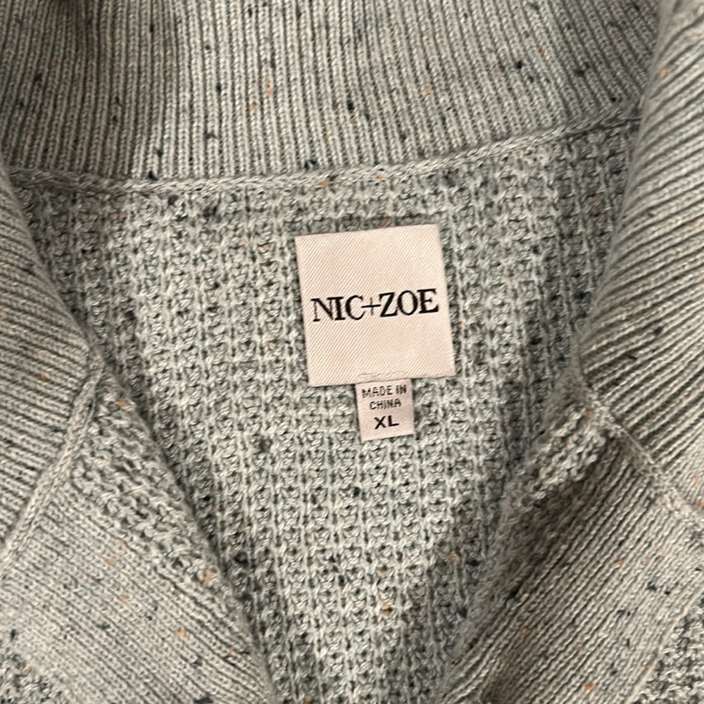 EUC NIC+ZOE Tea Time Vital puff-shoulder cardigan - Picture 5 of 9